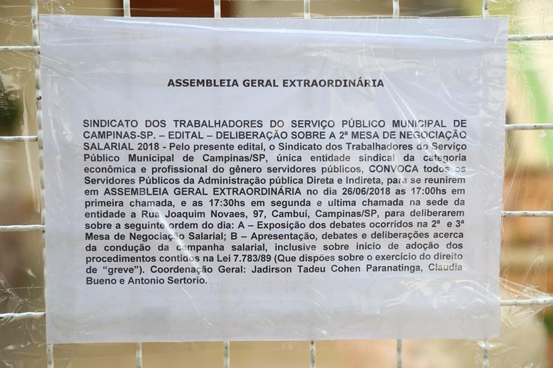 3º Rodada de Negociação e Assembleia Geral Extraordinária