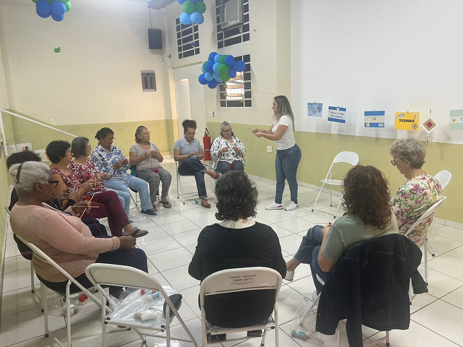 Casa dos Aposentados/as - Ateliê de Olho de Deus - Agosto de 2024	