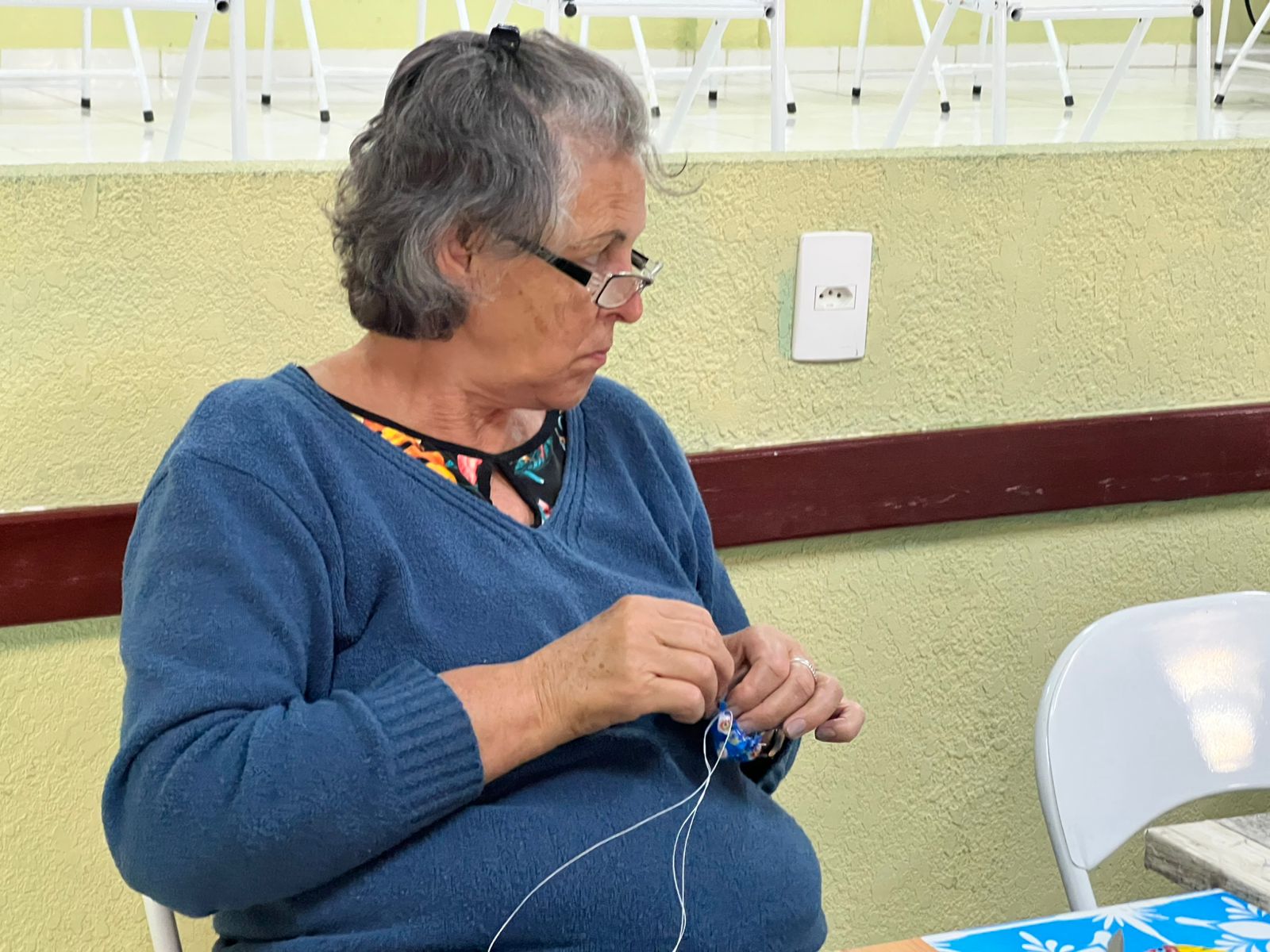 Casa dos Aposentados/as - Ateliê de Sousplat de Fuxico - Setembro de 2024
