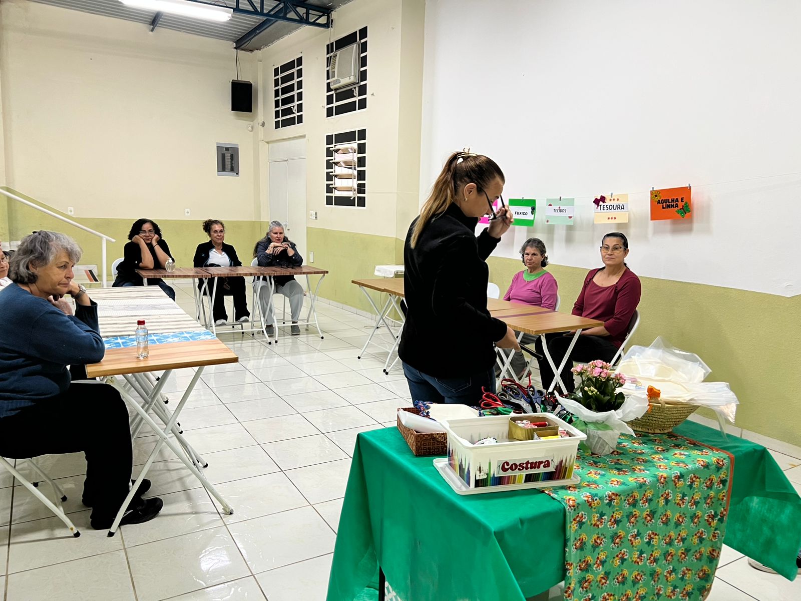 Casa dos Aposentados/as - Ateliê de Sousplat de Fuxico - Setembro de 2024