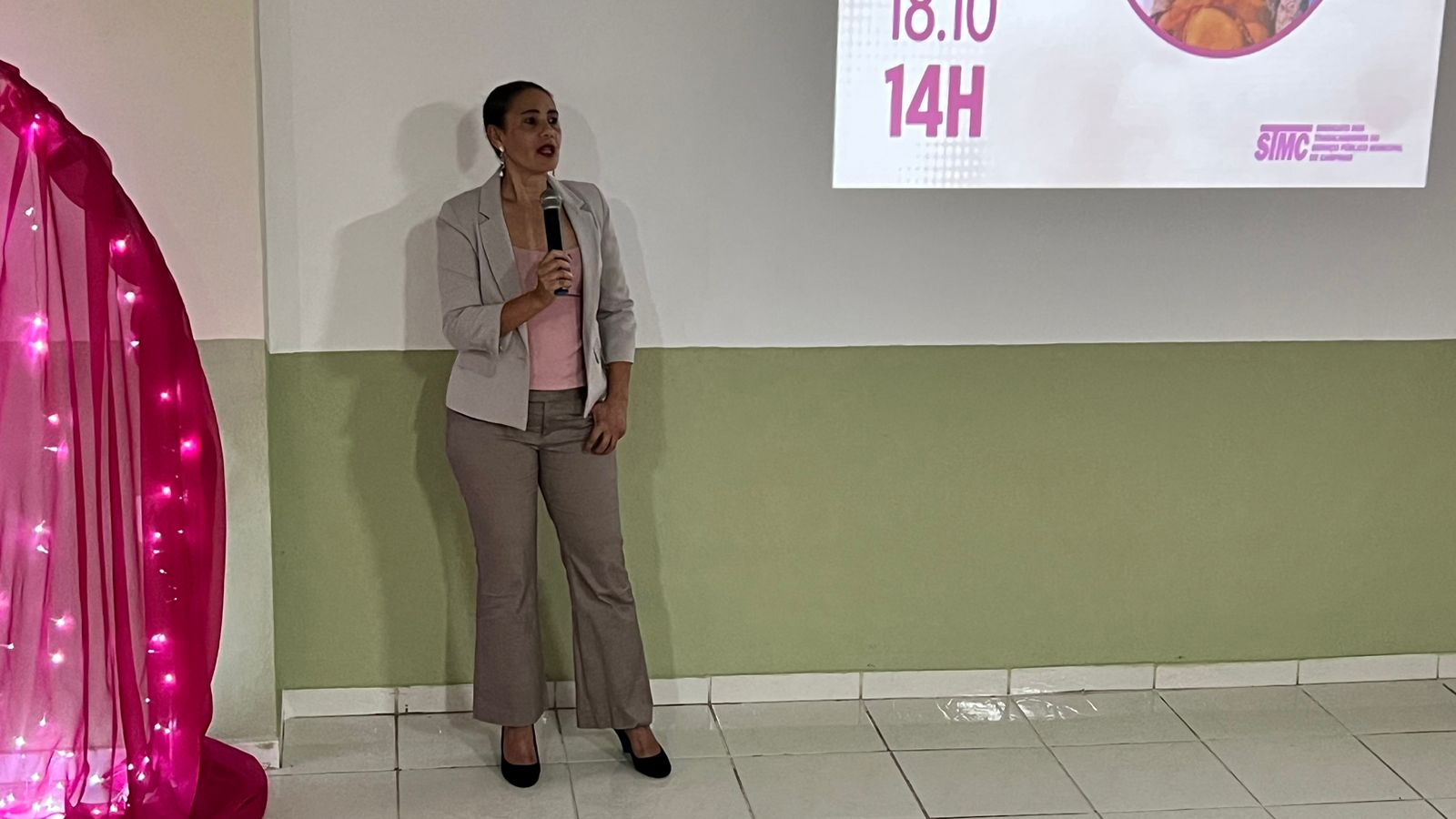 Casa dos Aposentados/as - Palestra de Prevenção ao Câncer de Mama - Outubro de 2022