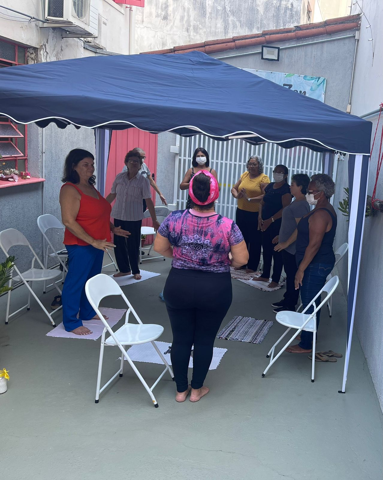 Casa dos Aposentados/as - Yoga Coletiva com Gleyce Boré - Março de 2023	