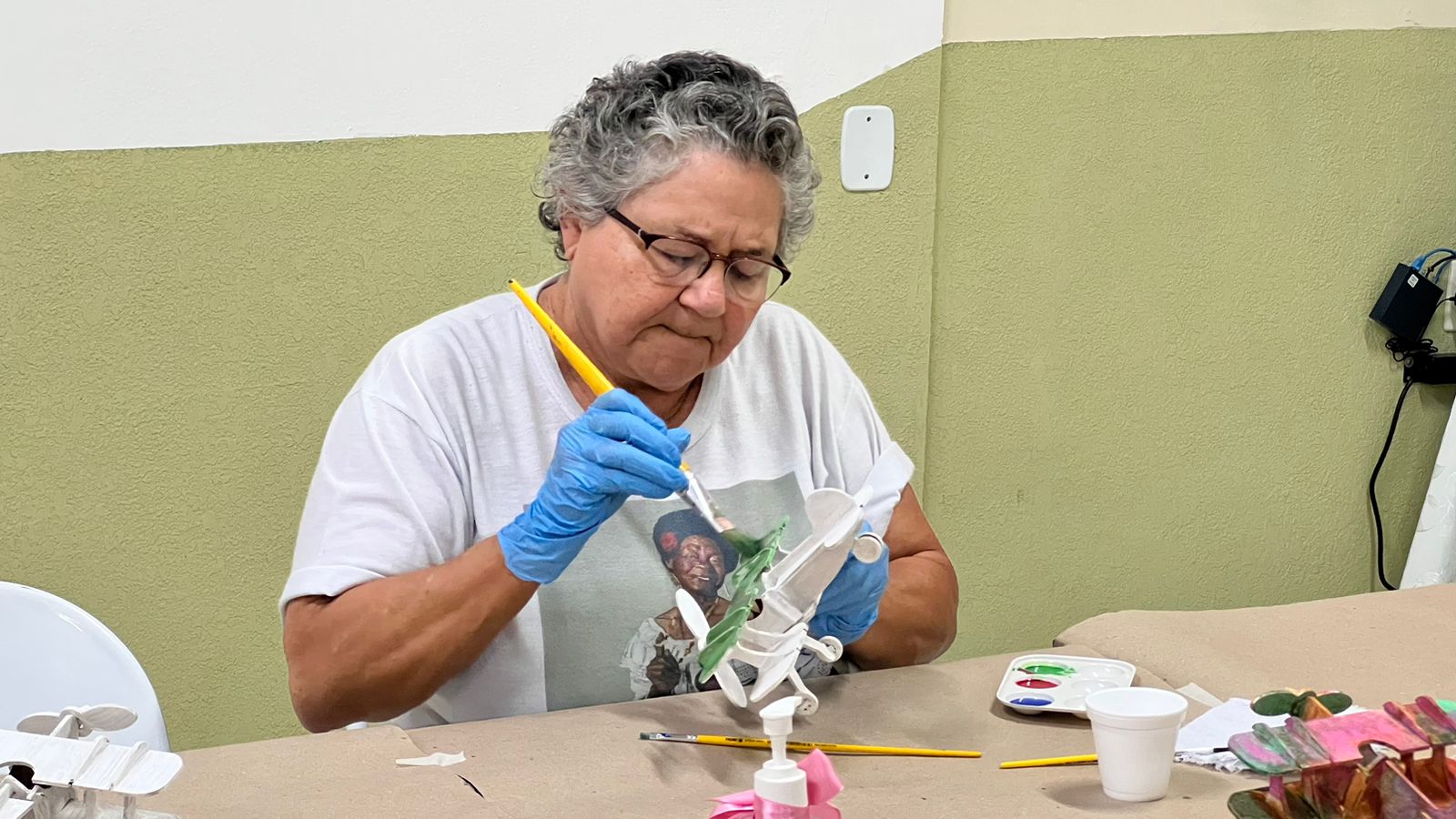 Casa dos Aposentados/as - Pintura no MDF - Agosto de 2023	