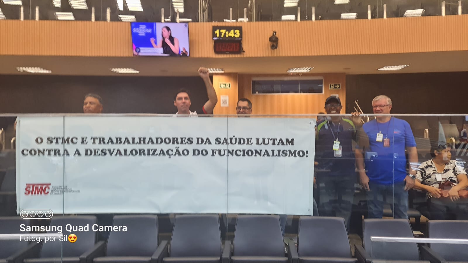 STMC - Protesto na Câmara contra o PLC n° 08/2024 - Abril de 2024	