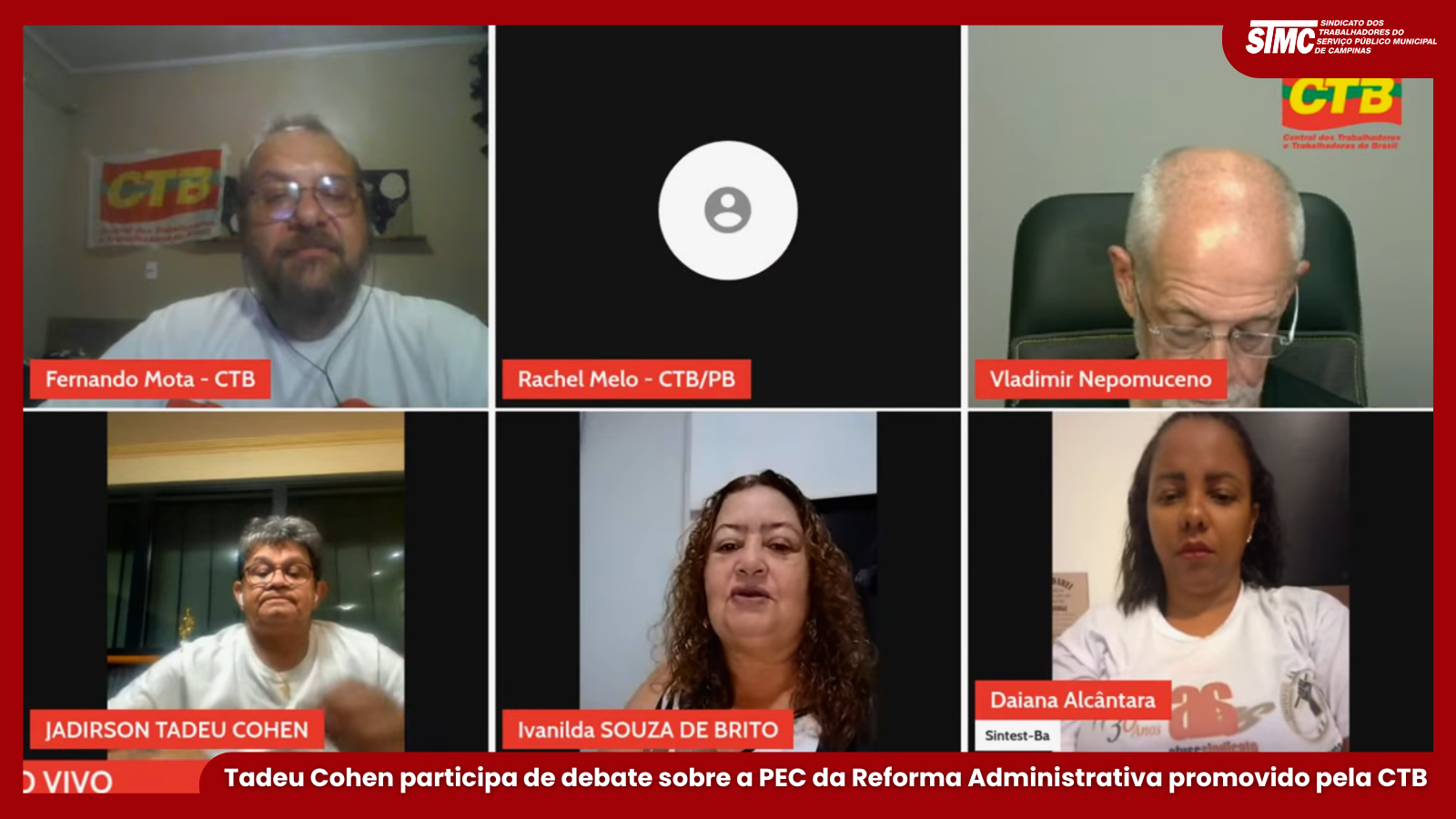 STMC - Live de Debate sobre a PEC 38/2025 com a CTB - Outubro de 2025