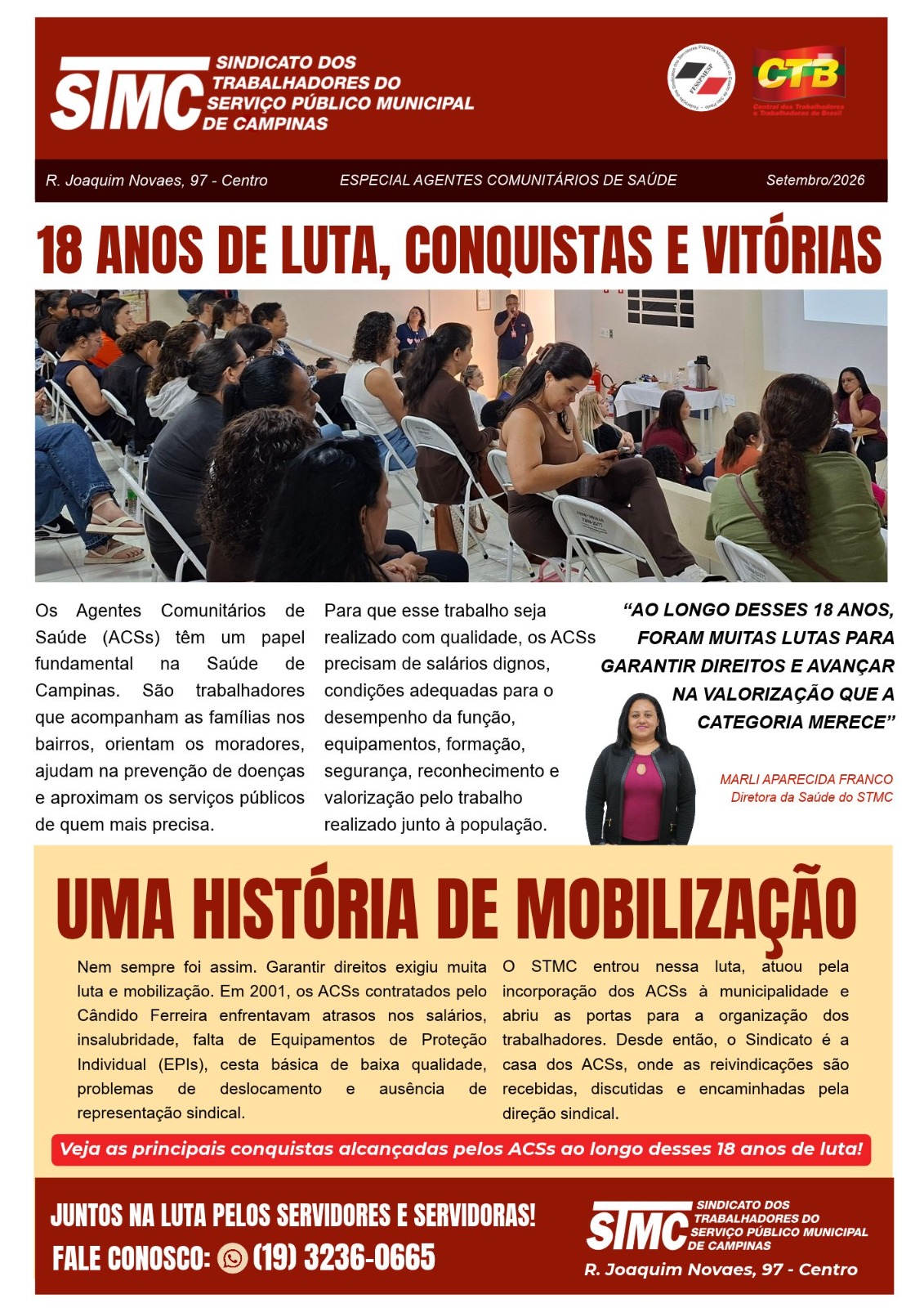 Boletim Especial Agentes Comunitários de Saúde