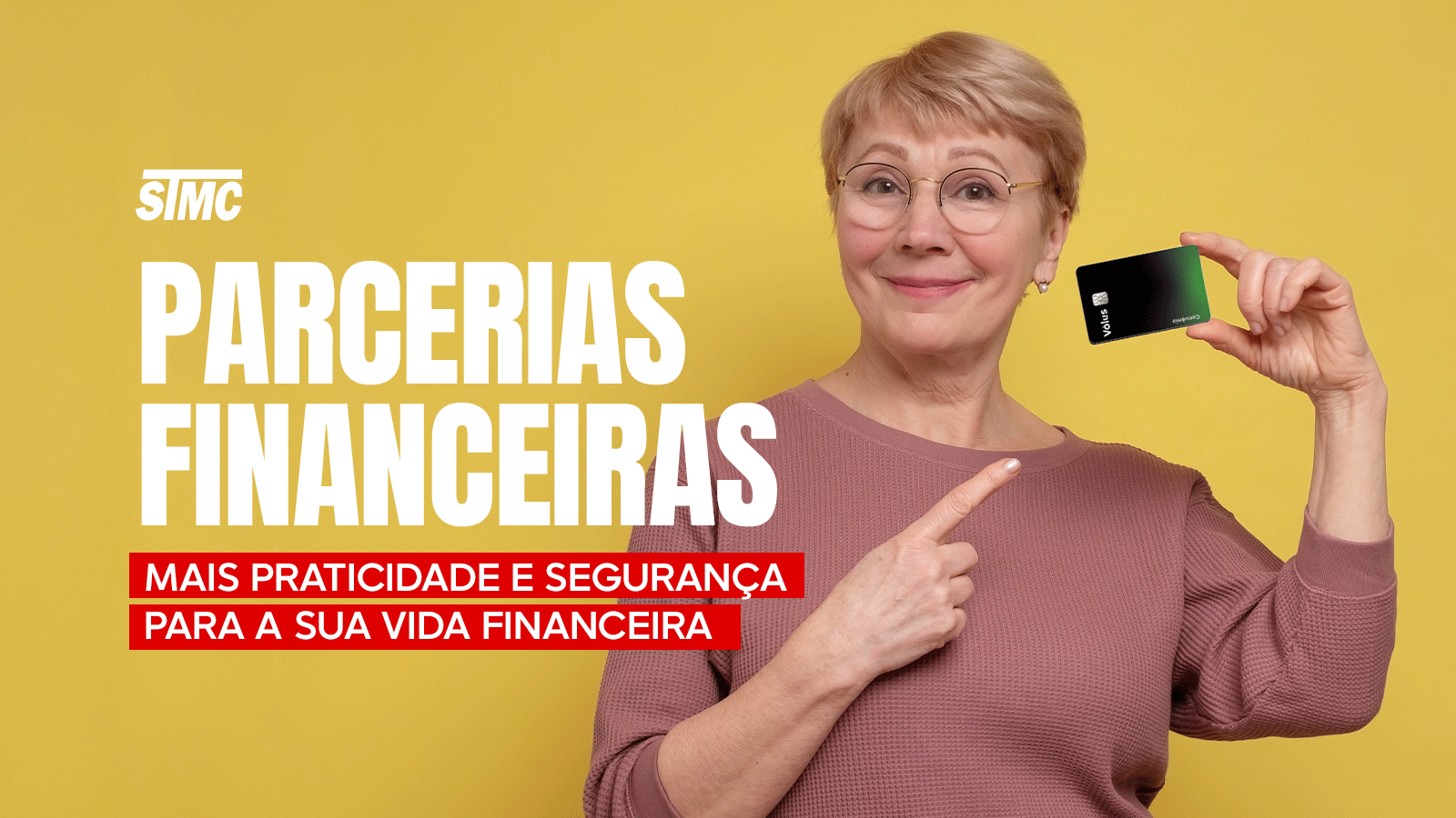 Parceria para empréstimos e cartão de benefícios. 