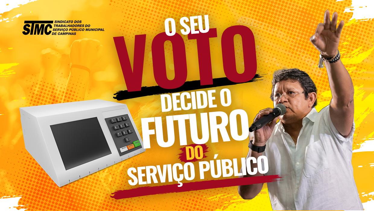 O seu voto decide o futuro do serviço público