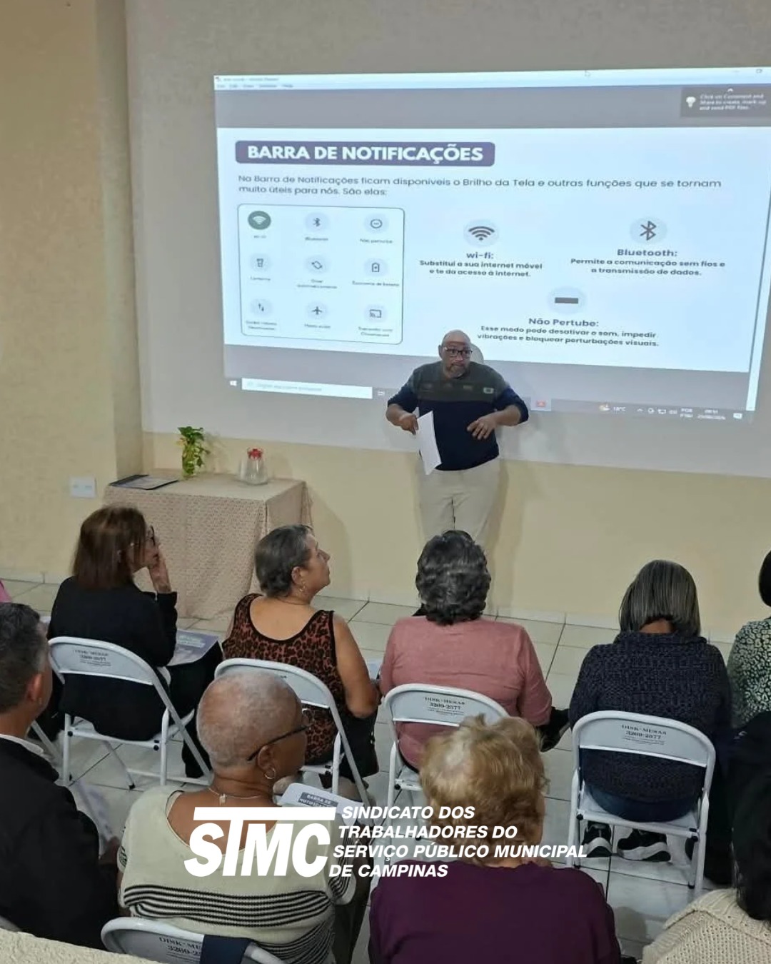 STMC promove inclusão digital para aposentados e pensionistas