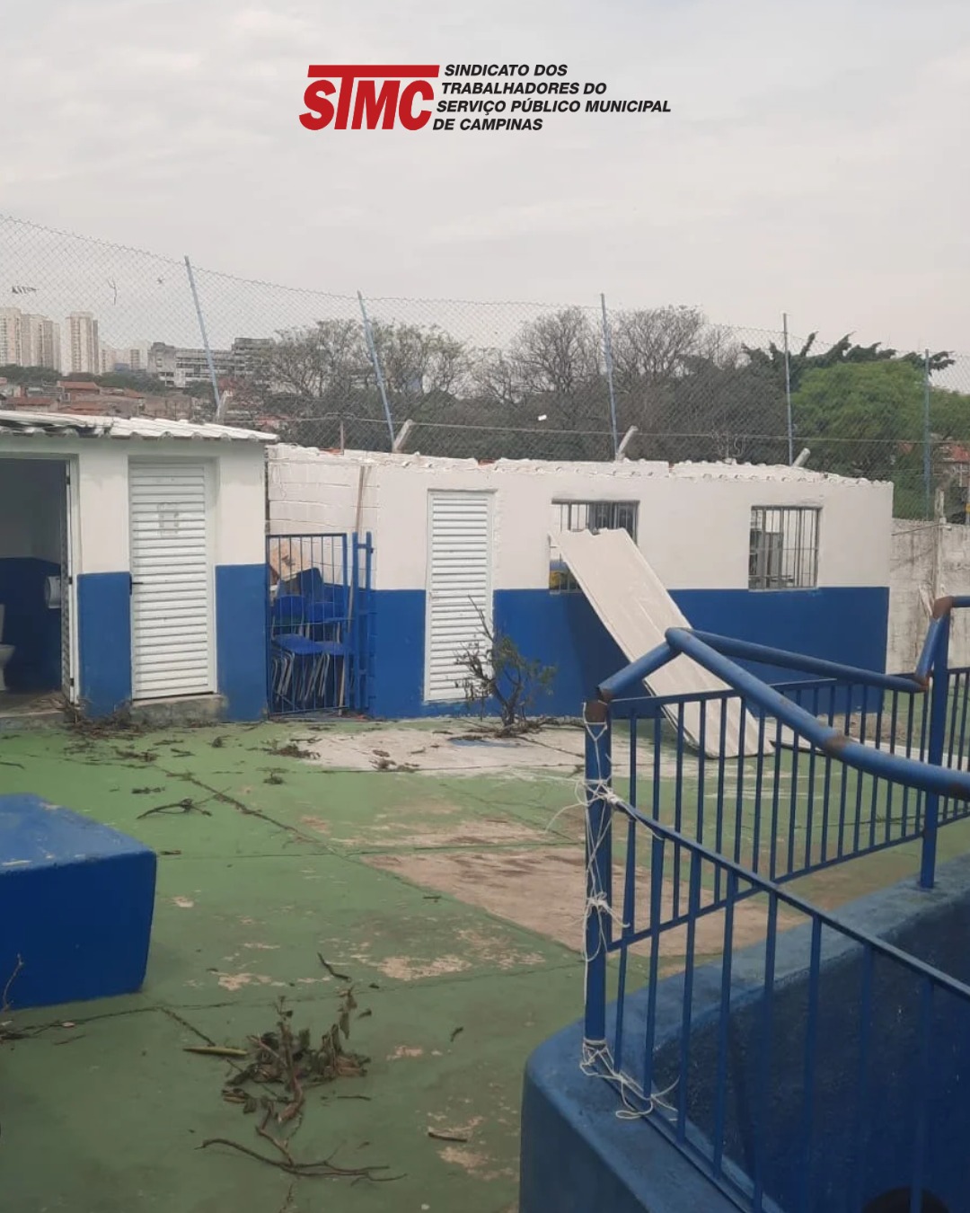 Temporal provoca estragos e fecha escolas e Centro de Saúde em Campinas