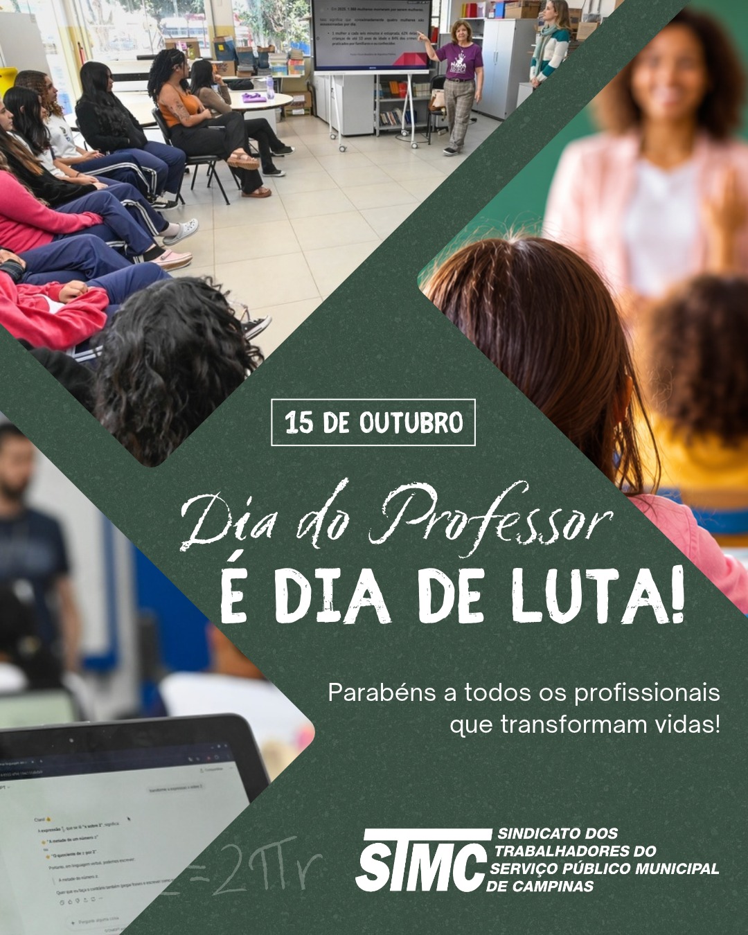 STMC defende salários dignos e valorização no Dia dos Professores