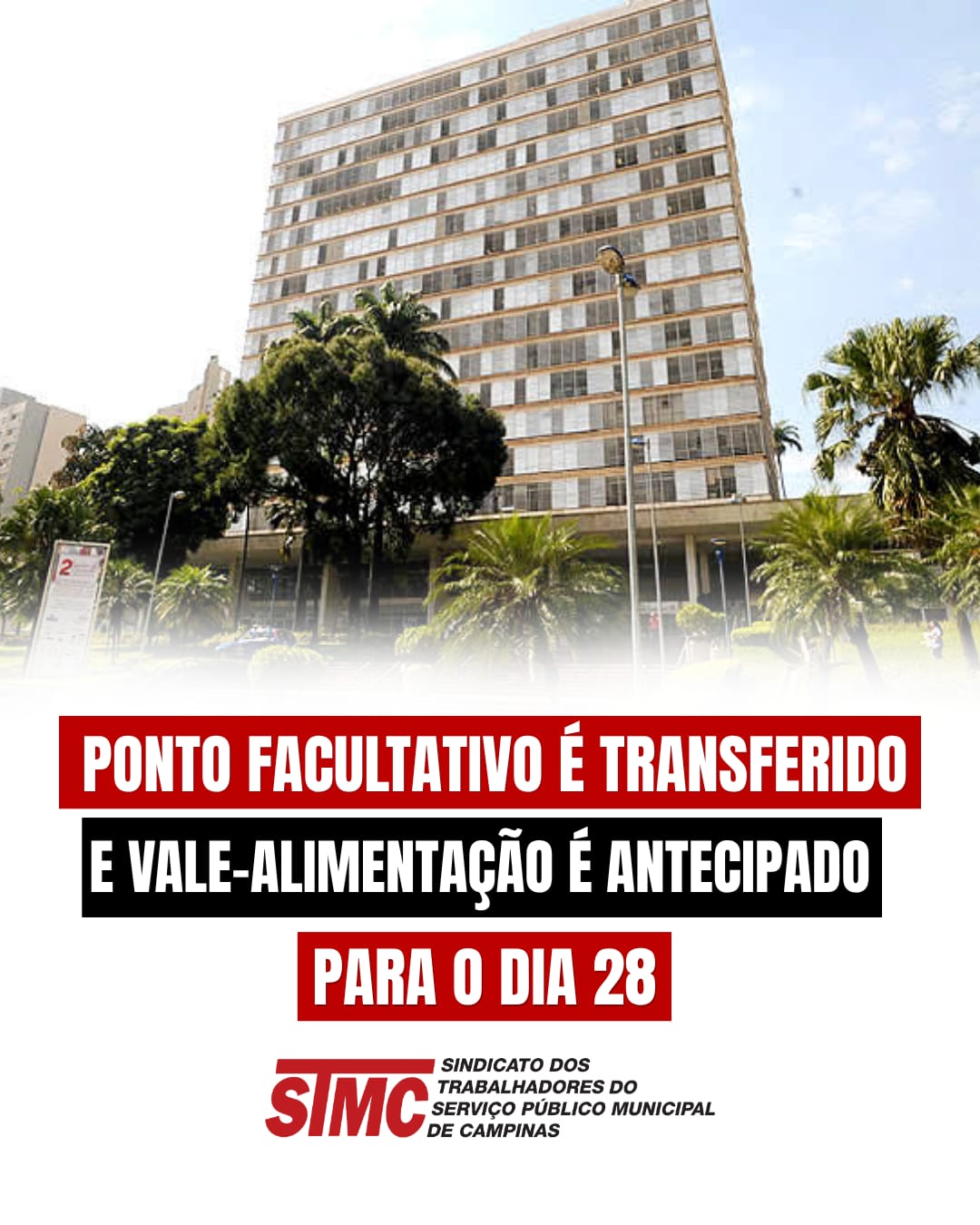 Dia do Funcionário Público tem ponto facultativo transferido para 30 de outubro em Campinas