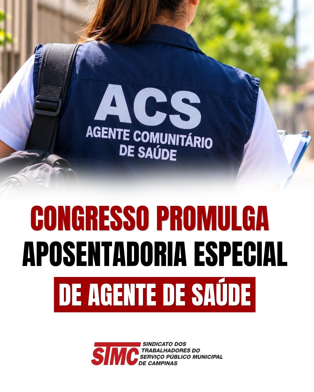 Congresso promulga emenda de aposentadoria especial de agente de saúde